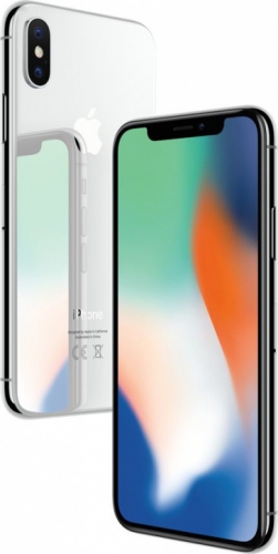 Apple iPhone X 256GB (серебристый)