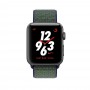 Apple Watch Series 3 Nike+ Cellular 38мм, корпус из алюминия цвета «серый космос», cпортивный браслет Nike цвета «полночный туман» (MQLA2)