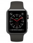 Apple Watch Series 3 Cellular 42мм, корпус из алюминия цвета «серый космос», спортивный ремешок серого цвета (MR2X2)