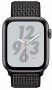 Умные часы Apple Watch Nike+ Series 4 40 мм, корпус из алюминия цвета серый космос, спортивный браслет Nike черного цвета MU7G2