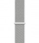 Apple Watch Series 4, 44 мм, корпус из алюминия серебристого цвета, спортивный браслет цвета «белая ракушка» (MU6C2) MU6C2