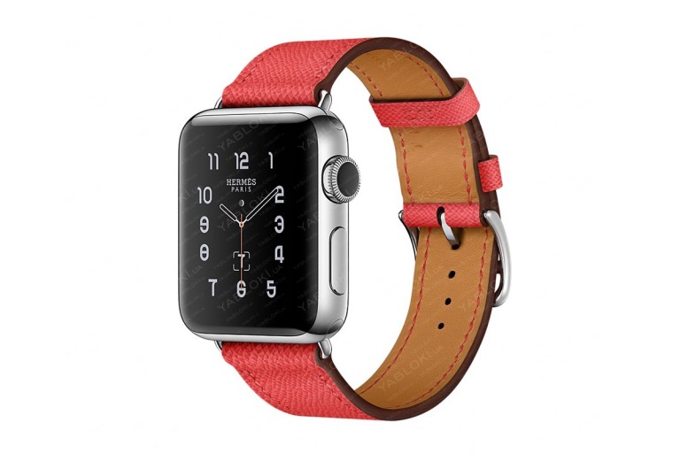 APPLE WATCH HERMES SERIES 2 38MM STAINLESS STEEL CASE WITH ROSE ...