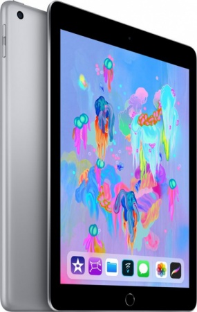 Планшет Apple iPad 9.7'' (2018) 128 Gb Wi-Fi+Cellular [MR722] space gray (серый космос)