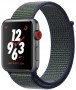 Apple Watch Series 3 Nike+ Cellular 38мм, корпус из алюминия цвета «серый космос», cпортивный браслет Nike цвета «полночный туман» (MQLA2)